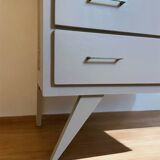 Commode vintage pieds compas