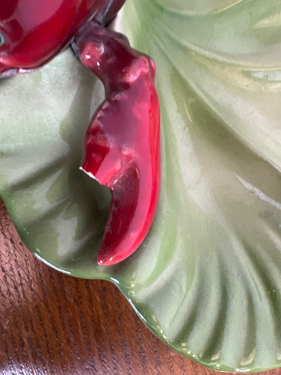 1950s Brad Keeler serving tray Lobster slip
