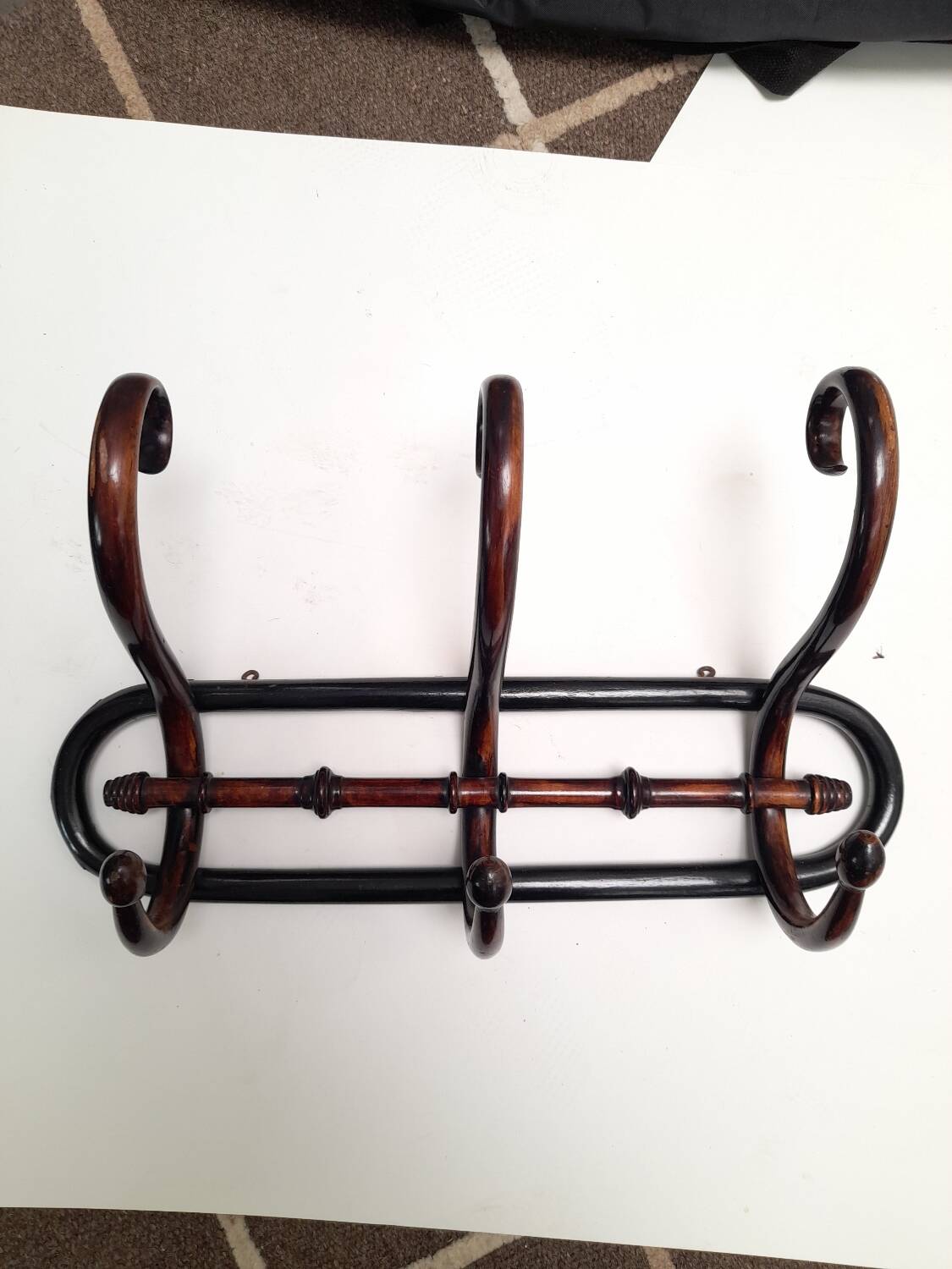 Thonet style wall coat rack