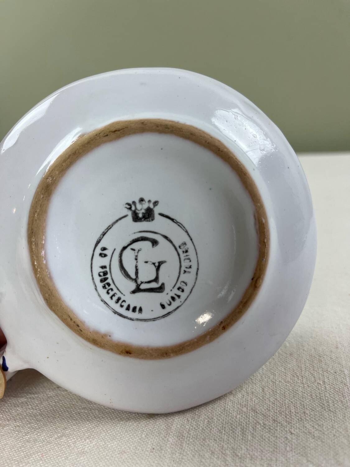 Italian ceramic candle holder