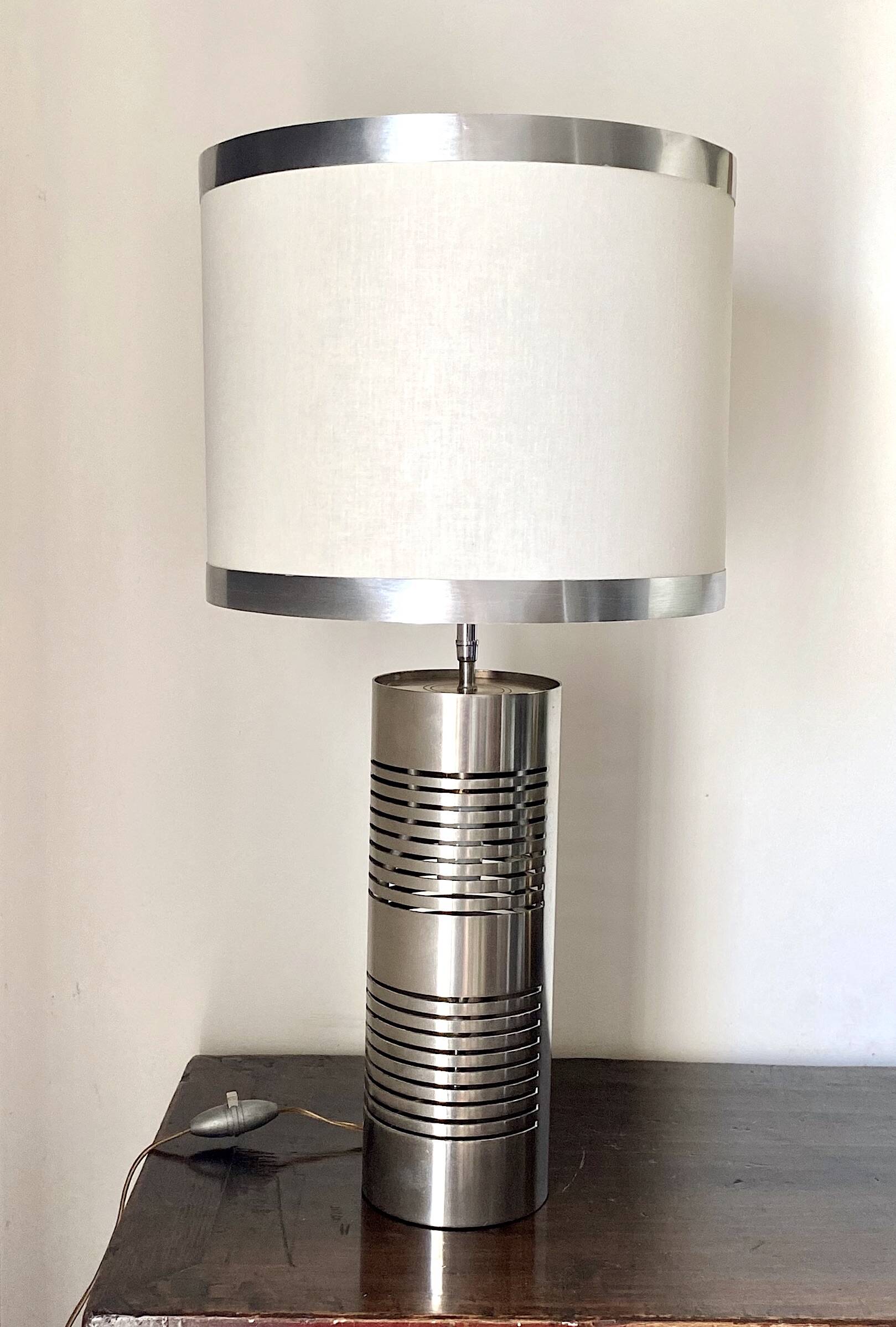 Large steel lamp 1970 – h:61cm