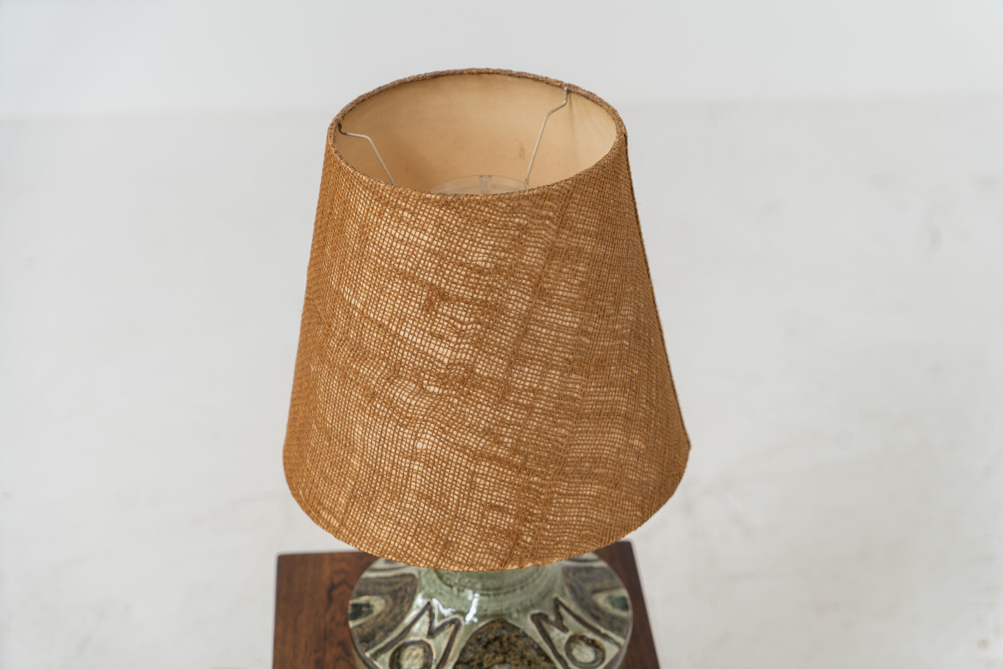 Ceramic table lamp by Søholm for Bornholmsk