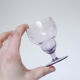 Purple wine glasses x5, art deco, delicate, antique, ancient