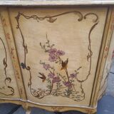 Venetian style lacquered 3-door sideboard