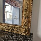 golden fireplace mirror