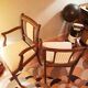 Paires de fauteuils de salon heldense acajou circa 1950