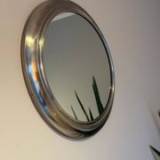 Round metal mirror, Italy 1970s