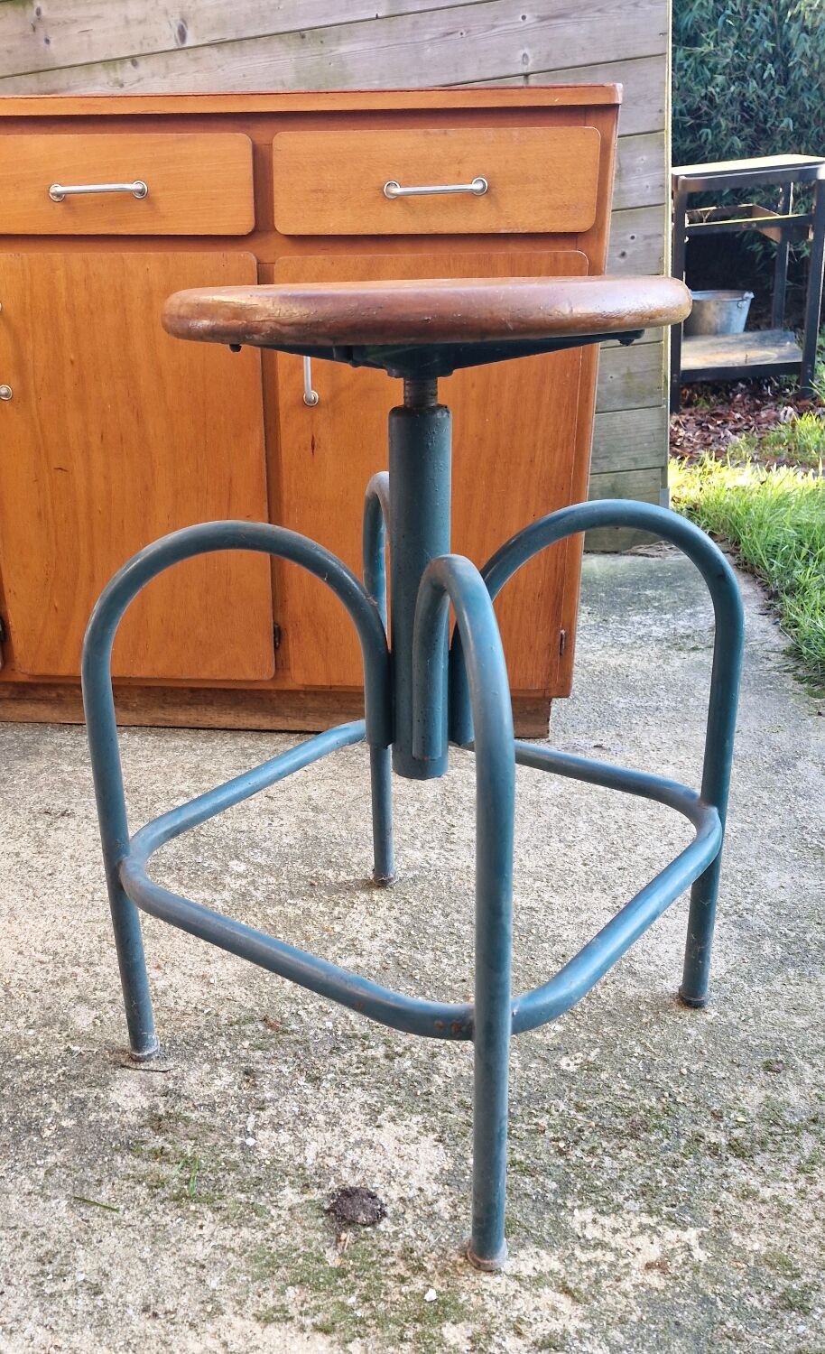 Architectural industrial stool