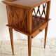 Vintage compass leg bedside table