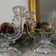 Vintage glass chandeliers