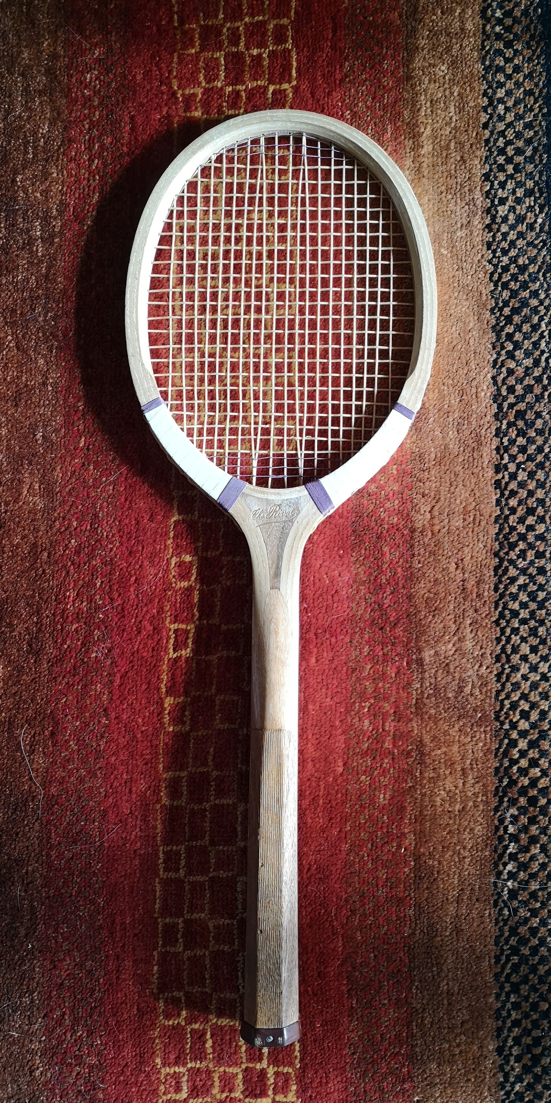 Wooden tennis racket - Brand The Rival - Middle 20th century