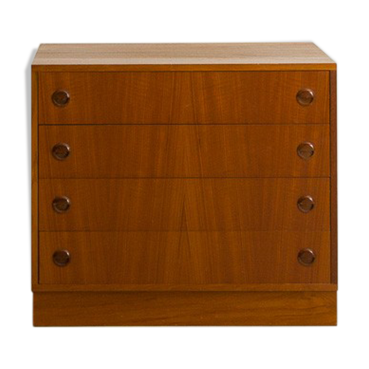 Commode en teck avec 4 tiroirs