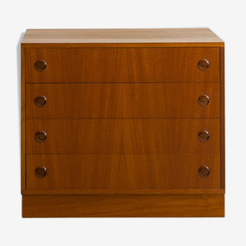 Teak chest of drawers with 4 drawers