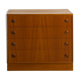 Commode en teck avec 4 tiroirs
