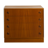 Teak chest of drawers with 4 drawers