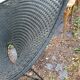 Garden armchair natural braiding