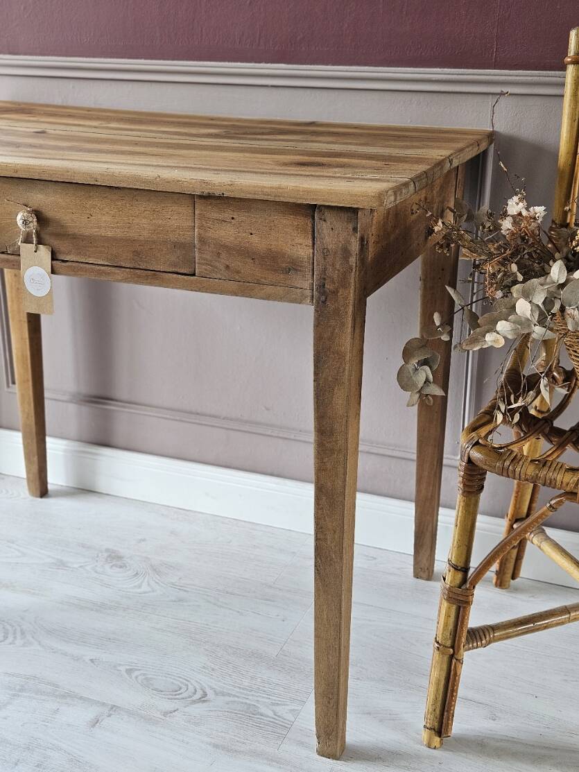 Antique walnut table/desk, renovated | Emile
