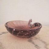 Vacuum amethyst glass pocket by Murano