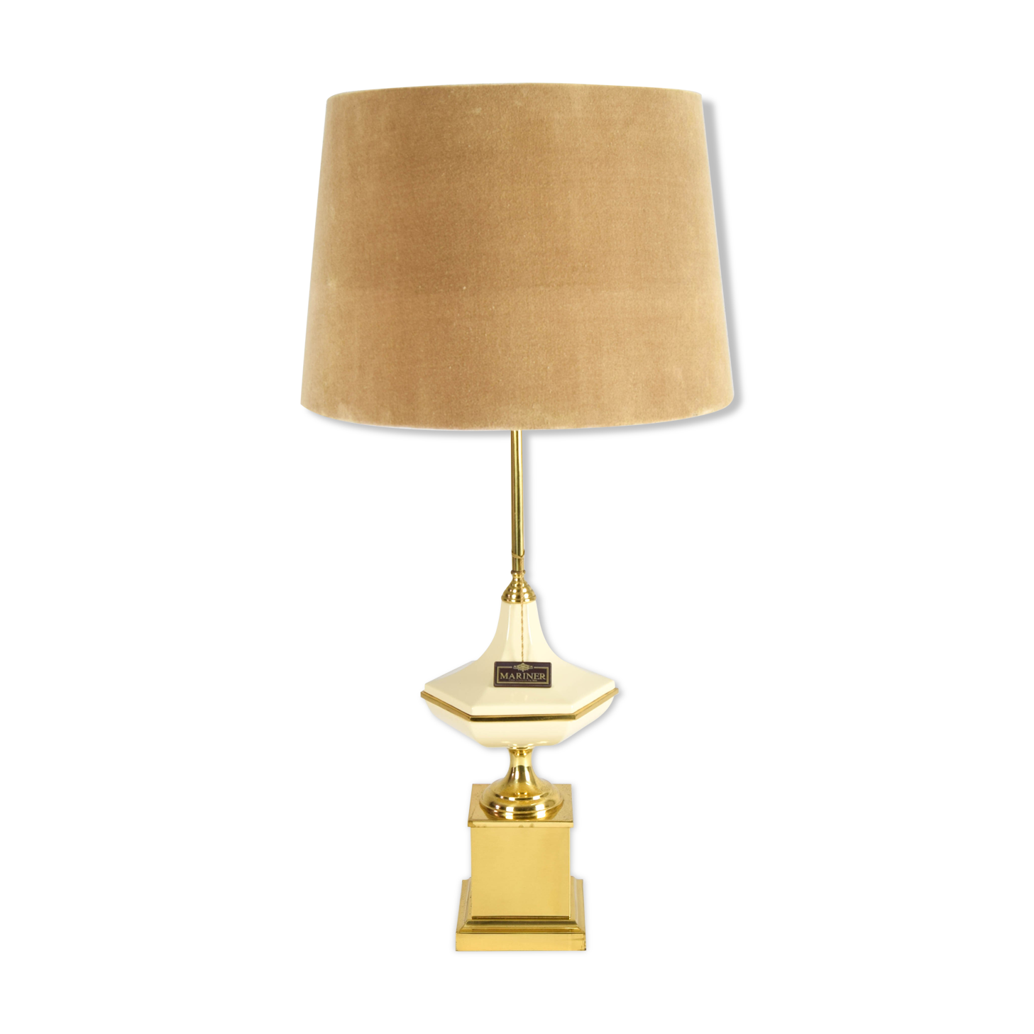 Hollywood regency brass mariner table lamp mid century, spain