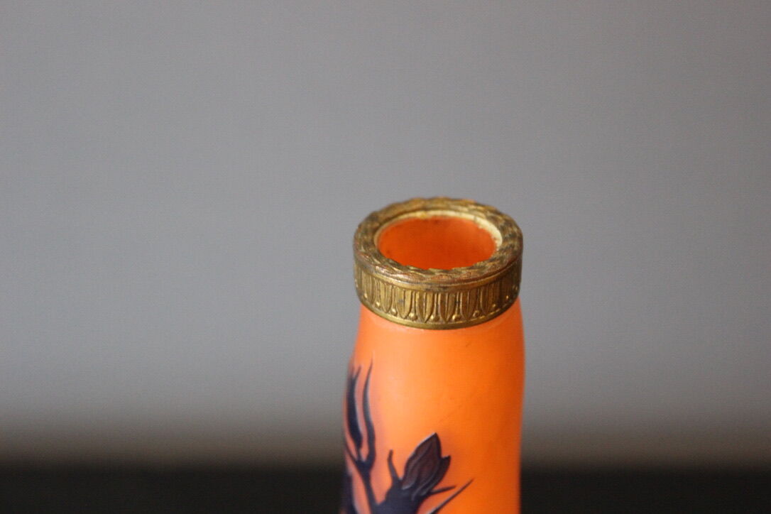 Glass paste vase by Richard circa 1920