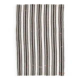 7x10 Beige & Brown Handwoven Turkish Kilim Rug, 206x304 Cm