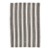 7x10 Beige & Brown Handwoven Turkish Kilim Rug, 206x304 Cm