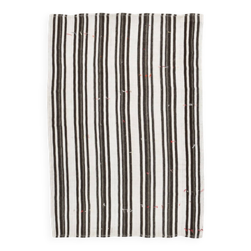 Tapis kilim turc tissé à la main beige et marron 7x10, 206x304 cm