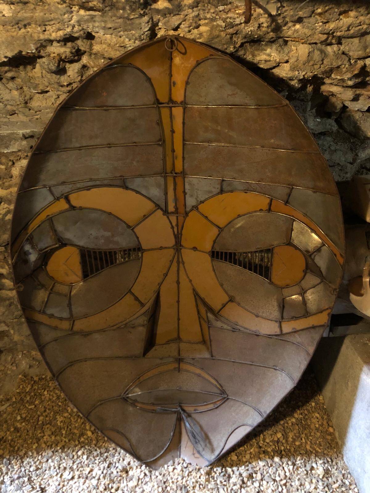 Indonesian metal mask