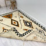 Handmade wool berber rug 250 x 150 cm