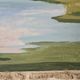 Oil on Canvas Painting Lakeside Landscape Water Body signed Doan Inger