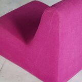 Pink wool armchair, 1970