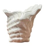 Shell-shaped ceramic vase