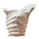 Shell-shaped ceramic vase