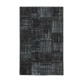 Tapis oriental surteint tissé à la main 192 cm x 300 cm tapis patchwork noir