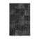 Handwoven oriental overdyed 192 cm x 300 cm black patchwork carpet