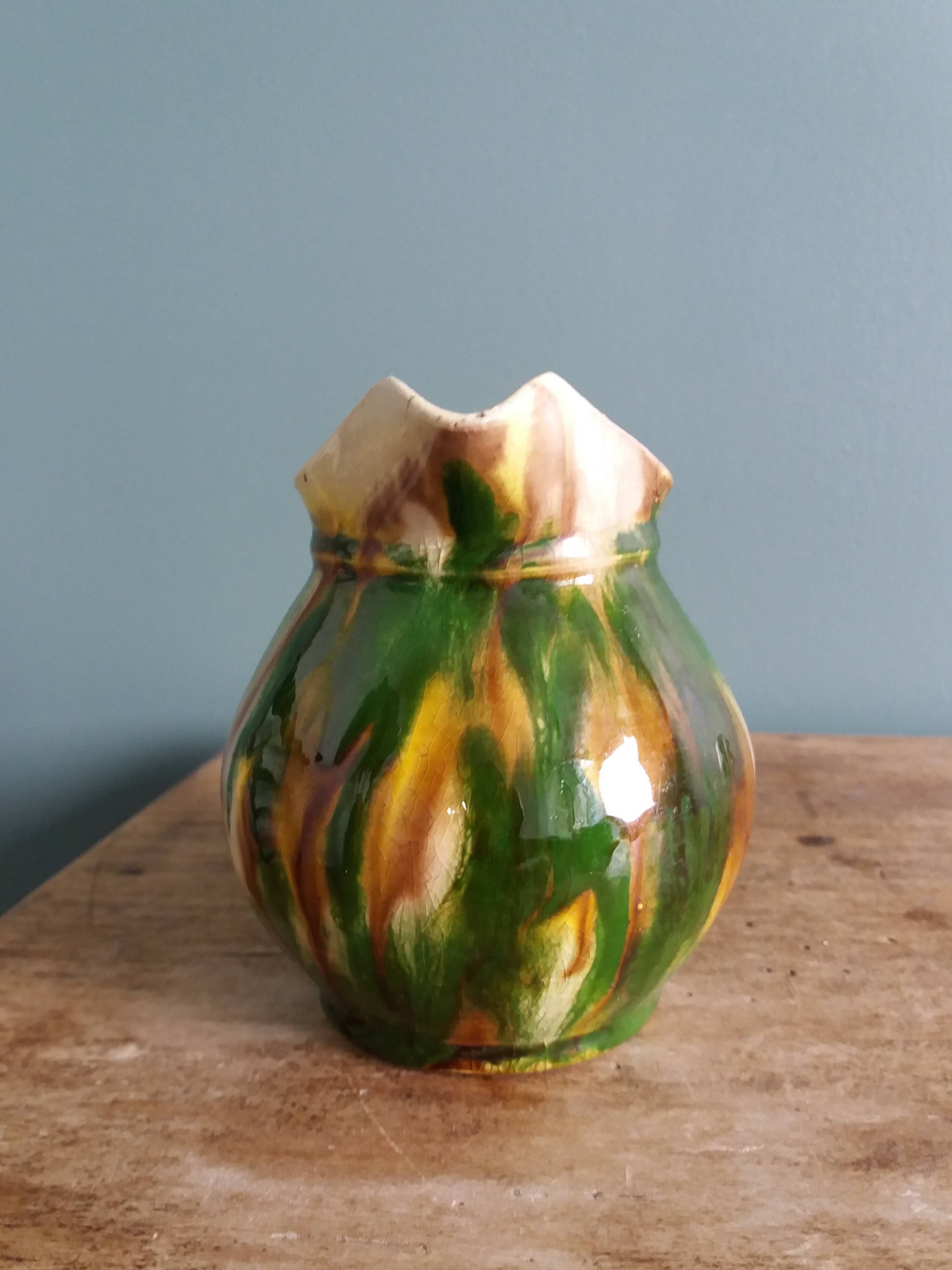 Handcrafted ceramic milk jug