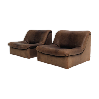 Set of DS46 De Sede seats in leather