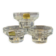 Set of 3 glass candle holders Luminarc – Vintage France