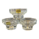Set of 3 glass candle holders Luminarc – Vintage France