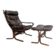 Fauteuil Siesta avec repose-pieds par Ingmar Relling, années 1960.