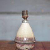 Vintage lamp, crackled glazed stoneware lamp, table lamp, bedside lamp.