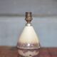 Vintage lamp, crackled glazed stoneware lamp, table lamp, bedside lamp.