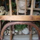 Lot of three old bistro chairs