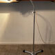 Medical or workshop floor lamp from the 1950s-60s in chrome metal.