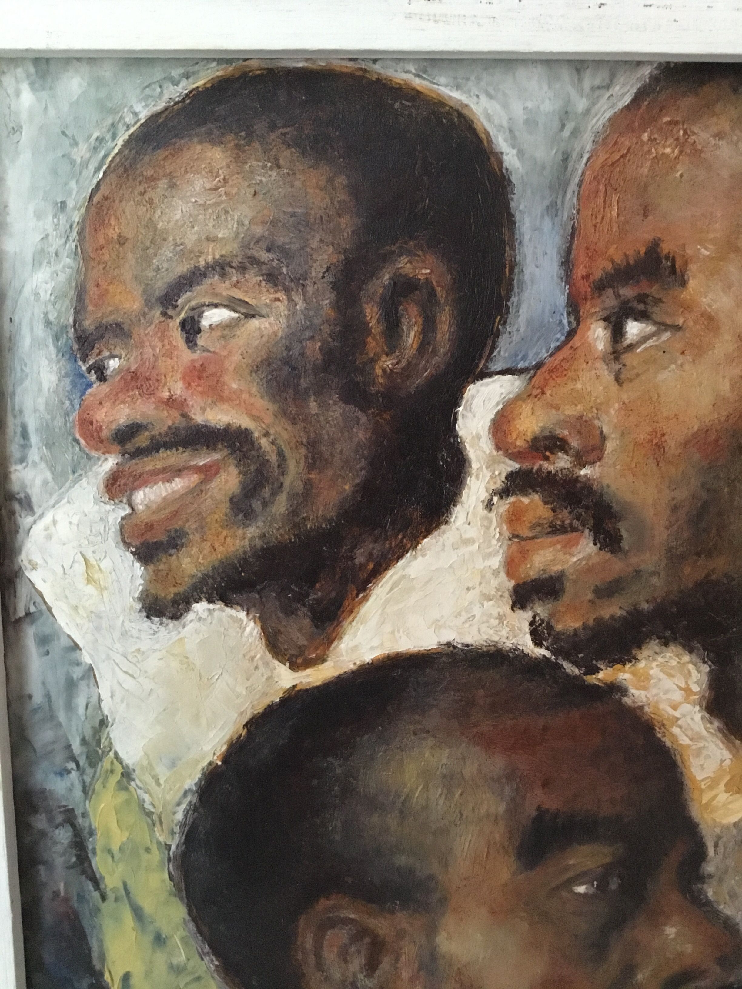Portrait oil on wood