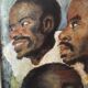 Portrait oil on wood