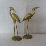 Pair of waders brass birds