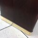 Coffee table with black glass top / 40s-50s