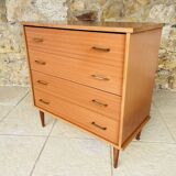 Vintage chest of drawers, 4 drawers, circa 1960s