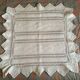 Handmade crochet diamond chair cover square